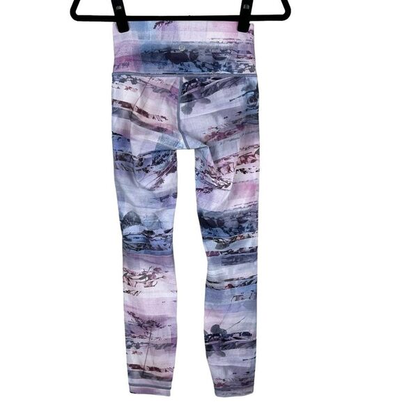 Lululemon Wunder Under High-Rise 7/8 Tight Sz 4 Pink Purple - Picture 3 of 8